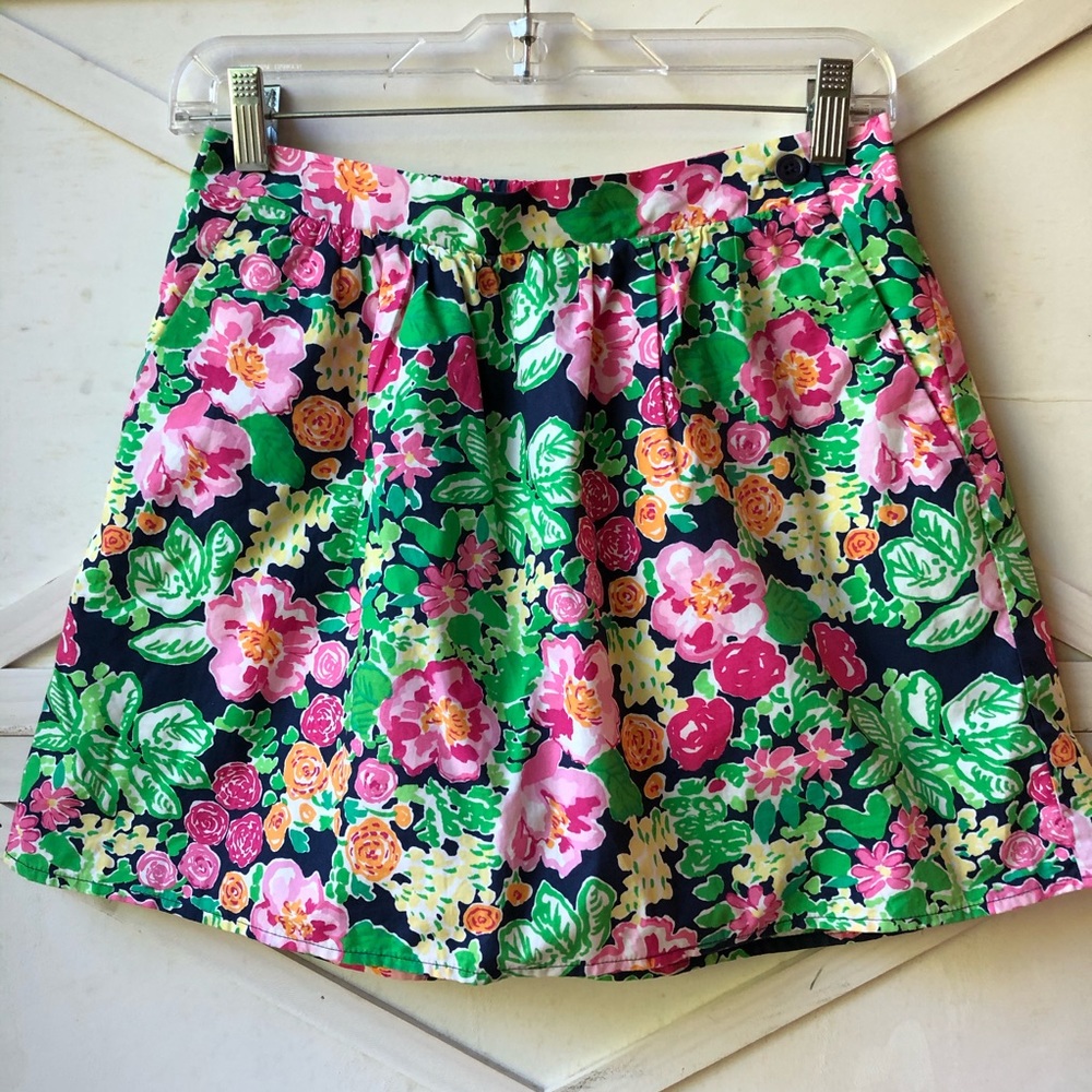Lilly Pulitzer Elastic Waist Skirt with Pockets S